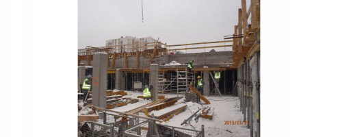 postęp prac na budowie