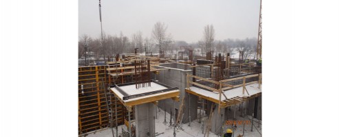 postęp prac na budowie