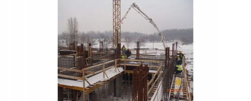 postęp prac na budowie