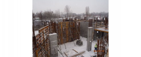 postęp prac na budowie