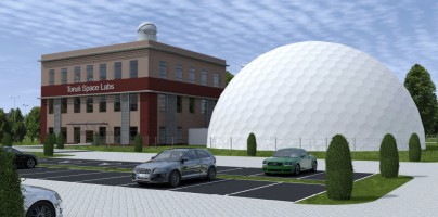 zdjęcie z budowy Toruń Space Labs