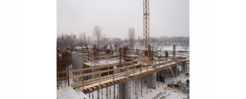 postęp prac na budowie