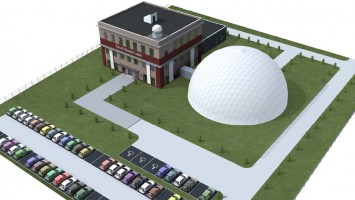 zdjęcie z budowy Toruń Space Labs