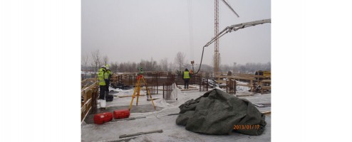 postęp prac na budowie