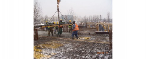 postęp prac na budowie