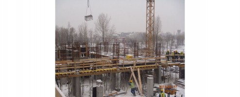 postęp prac na budowie