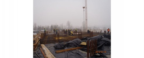 postęp prac na budowie