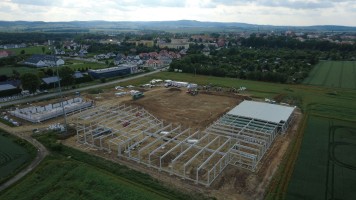 zdjęcie z budowy Smart Park Jawor