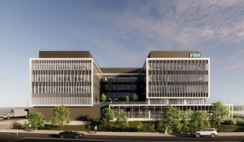 zdjęcie z budowy Biurowiec Intel Technology Poland