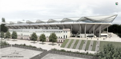 Widok od ulicy Myśliwieckiej