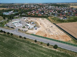 zdjęcie z budowy Smart Park Grodków