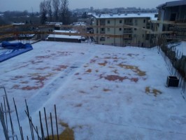 Zakończono murowanie ścian działowych II piętra w klatce C