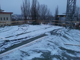 Zakończono murowanie ścian działowych II piętra w klatce C