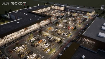 zdjęcie z budowy Park handlowy Silesiana