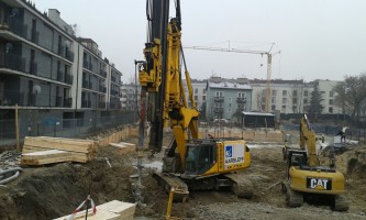 Stabilizacja gruntu pod płytę fundamentową i zabezpieczanie wykopu