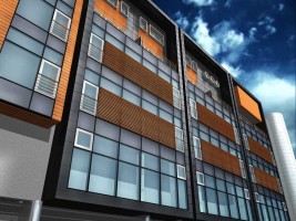 wizualizacje Budynek Handlowo-Biurowy