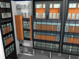 wizualizacje Budynek Handlowo-Biurowy