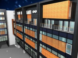 wizualizacje Budynek Handlowo-Biurowy