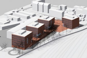 wizualizacje Zespół budynków biurowych Katowice