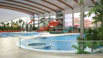 zdjęcie z budowy Aquapark Lubin