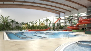 zdjęcie z budowy Aquapark Lubin