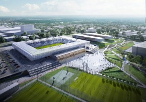 wizualizacje Nowy stadion piłkarski