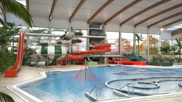 zdjęcie z budowy Aquapark Lubin