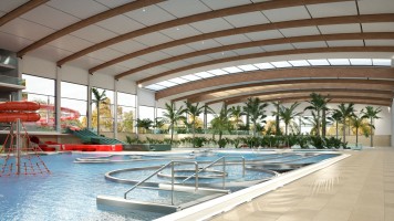 zdjęcie z budowy Aquapark Lubin