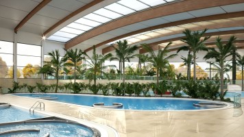 zdjęcie z budowy Aquapark Lubin