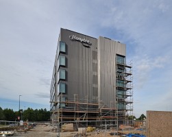 zdjęcie z budowy Hampton by Hilton Wroclaw Airport