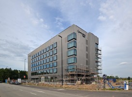 zdjęcie z budowy Hampton by Hilton Wroclaw Airport