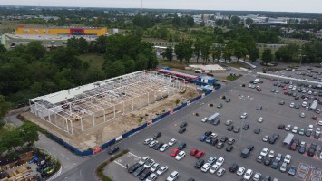 zdjęcie z przebudowy Centrum Nowe Bielawy