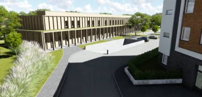 zdjęcie z budowy Gminny Ośrodek Zdrowia