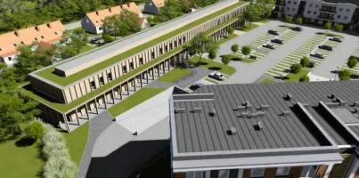 zdjęcie z budowy Gminny Ośrodek Zdrowia