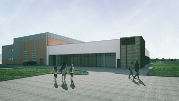 zdjęcie z budowy Kryta pływalnia przy Zespole Szkół Ogólnokształcących i Sportowych