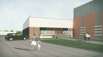 zdjęcie z budowy Kryta pływalnia przy Zespole Szkół Ogólnokształcących i Sportowych