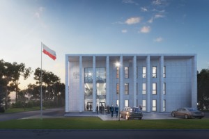 zdjęcie z budowy Sąd Rejonowy