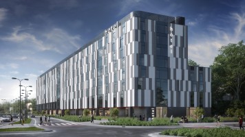 wizualizacje Hotel Mercure i ibis Warszawa Bielany