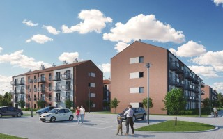 zdjęcie z budowy Zielona Przystań nad Wartą