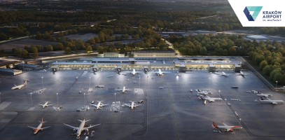 wizualizacje Międzynarodowy Port Lotniczy im. Jana Pawła II Kraków-Balice