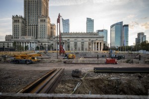 zdjęcie z budowy TR Warszawa