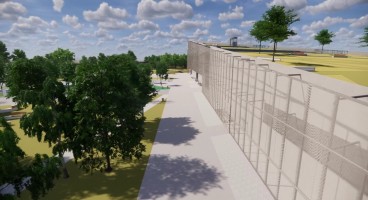 zdjęcie z budowy Małopolskie Centrum Nauki Cogiteon