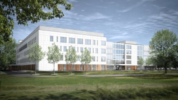 zdjęcie z budowy Centralny Zintegrowany Szpital Kliniczny Uniwersytetu Medycznego