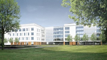 zdjęcie z budowy Centralny Zintegrowany Szpital Kliniczny Uniwersytetu Medycznego