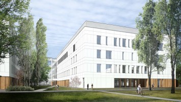 zdjęcie z budowy Centralny Zintegrowany Szpital Kliniczny Uniwersytetu Medycznego