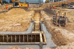 zdjęcie z budowy AFI Tower