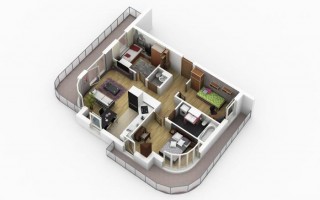 Apartament 4-pokojowy 70 mkw