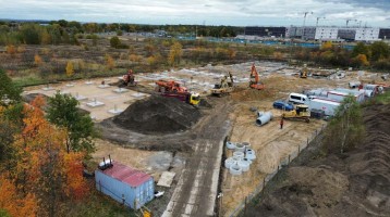 zdjęcie z budowy Smart Park Wrocław