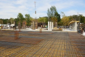 Zbrojenie stropu garażu pomiędzy budynkami B i C