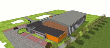 zdjęcie z budowy Hala sportowa Lisiec Wielki